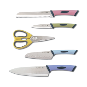 Spectrum 5pc. Knife/Shear Set (Pastels)